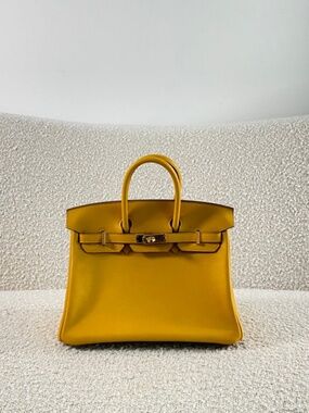 Authentic Pre-Owned Hermès Birkin 25 Jaune Ambre Swift Leather, Gold Hardware